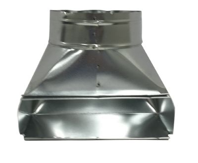Air Duct Products 5406 8 X 4 90 Angled Long Side Register Boot 30 Gauge