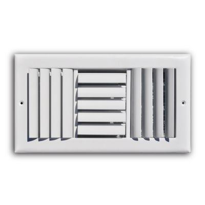 Truaire 303m 10 X 10 3 Way White Steel Adjustable Wall Ceiling Register